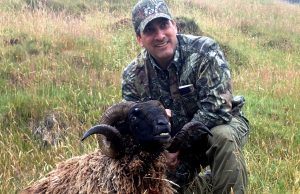 A hunter in Poronui showing his trophy