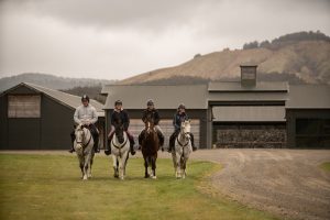 horse riding in poronui