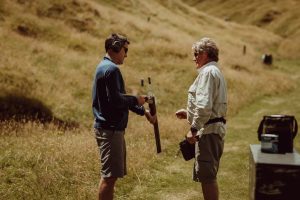 Shooting instruction showing how the gun works